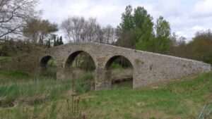 Pont pendant le stage chez un vigneron BIO