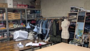 Atelier pendant le stage de couture de pantalon