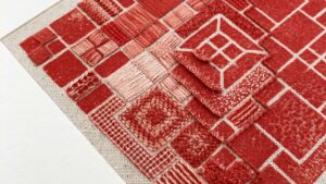 Exemple de broderie pendant le stage d'initiation vers Clermont-Ferrand