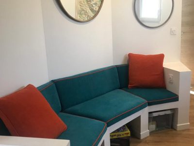 Banquette formation couture d'ameublement sur les coussins : les essentiels