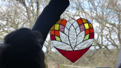 Cœur atelier d'initiation au Tiffany dans le Gers