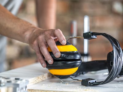 Casque pendant la formation ébénisterie à Montpellier