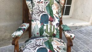 Stage en tapisserie d'ameublement : restauration de fauteuil Voltaire