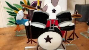 Batterie de musique pour le stage de fusing dans le Gers