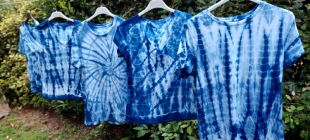 tee-shirt-shibori-indigo-teinturier Tshirts en shibori d'un teinturier