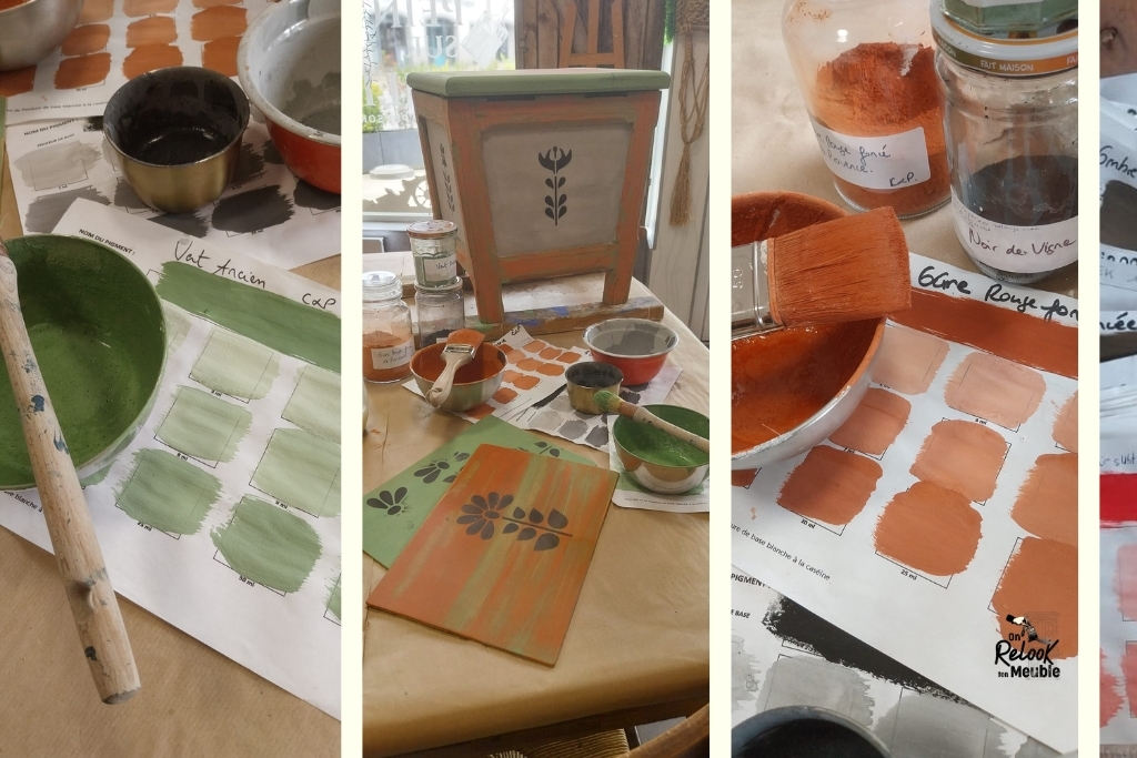 Stage de relooking de meuble avec peinture naturelle en Bretagne
