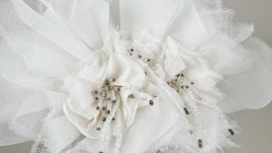 Peigne mariée atelier création de bijoux textiles