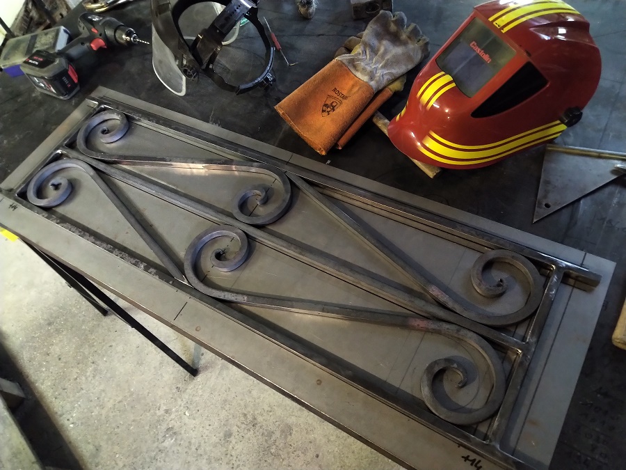 Garde corp avec ajustage pour le stage ferronnerie d'art