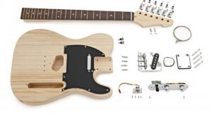 Kit de guitare pro à assembler pendant le stage chez un luthier vers Toulouse
