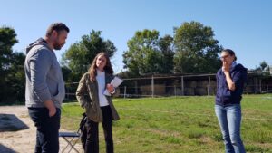 Debriefing pendant le stage d'équicoaching