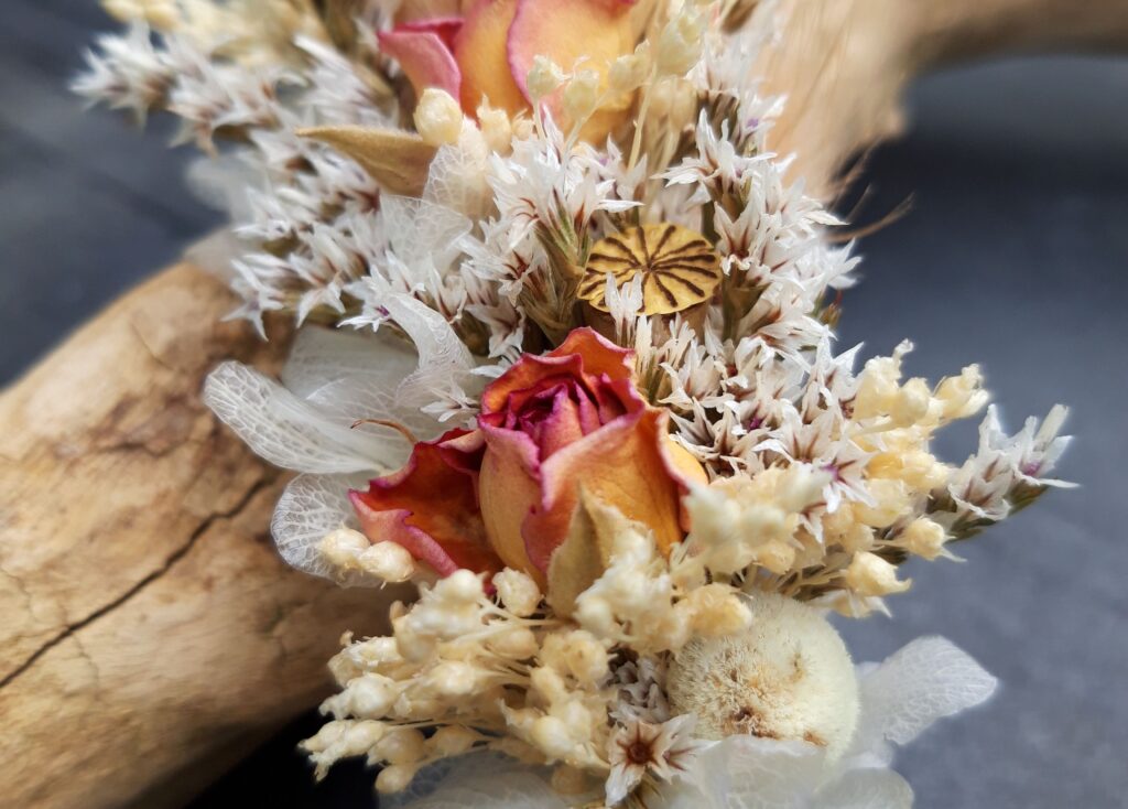 Atelier de fleurs séchées pour le mariage vers Rouen